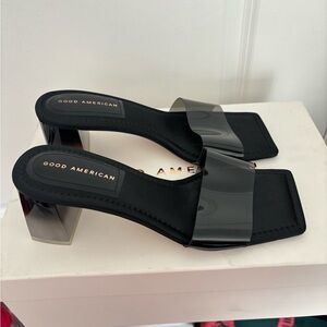 Good American Heeled Sandals